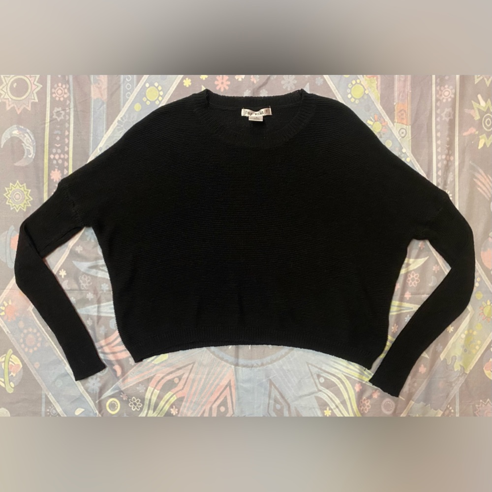 Say What? black sweater